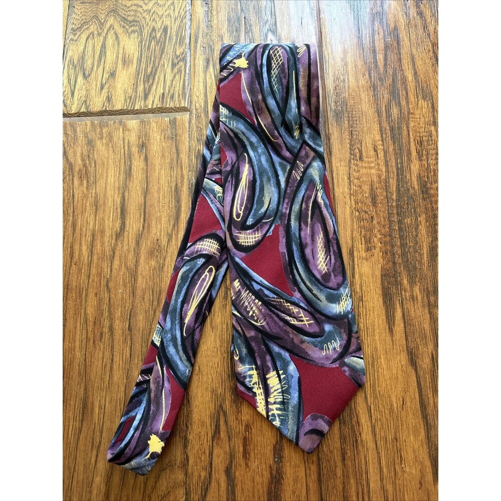 The 21 Club Vintage Men Italian Silk Necktie Made In USA NEW Lined